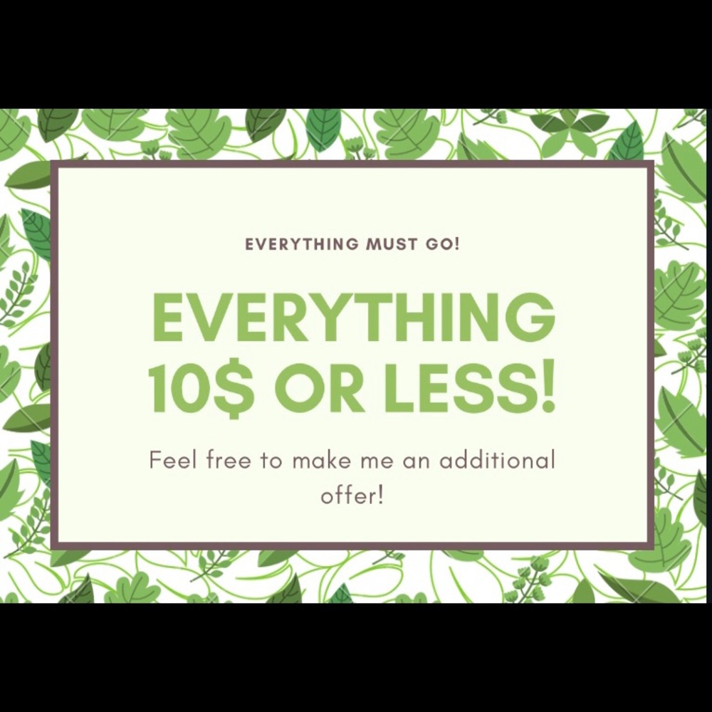 EVERYTHING 10 DOLLARS OR LESS